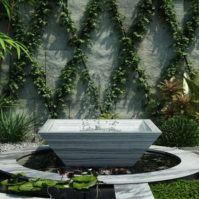 Samistone Natural Pencil Grey Marble Wash Basin New Design Custom Indoor & Outdoor Stone Basin