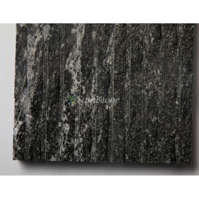 Samistone China Black Galaxy Granite Water Split Nature Culture Stone Wall Cladding